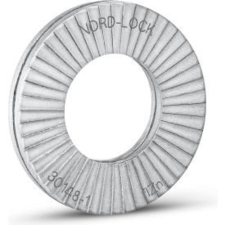 NORD-LOCK Wedge Lock Washer, For Screw Size 3/8 in Steel, Zinc Plated Finish 1526